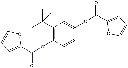 2-tert-butyl-4-(2-furoyloxy)phenyl2-furoate Structure