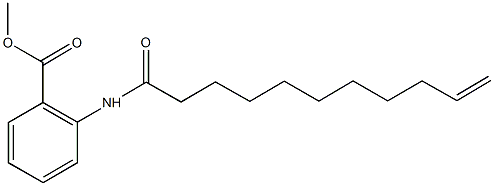 methyl2-(10-undecenoylamino)benzoate Structure