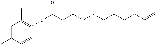 2,4-dimethylphenyl 10-undecenoate 구조식 이미지