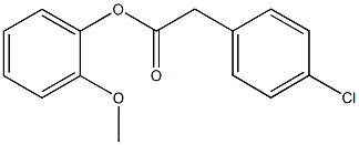 2-methoxyphenyl(4-chlorophenyl)acetate Structure