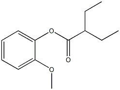 2-methoxyphenyl 2-ethylbutanoate 구조식 이미지