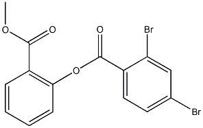 2-(methoxycarbonyl)phenyl2,4-dibromobenzoate Structure