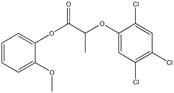 2-methoxyphenyl 2-(2,4,5-trichlorophenoxy)propanoate Structure