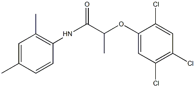 N-(2,4-dimethylphenyl)-2-(2,4,5-trichlorophenoxy)propanamide 구조식 이미지