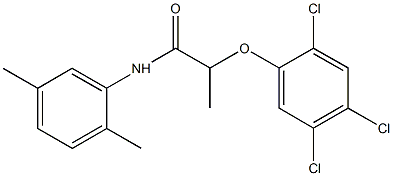 N-(2,5-dimethylphenyl)-2-(2,4,5-trichlorophenoxy)propanamide 구조식 이미지