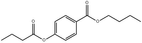 butyl 4-(butyryloxy)benzoate Structure