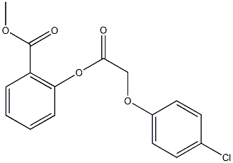 methyl 2-{[(4-chlorophenoxy)acetyl]oxy}benzoate Structure