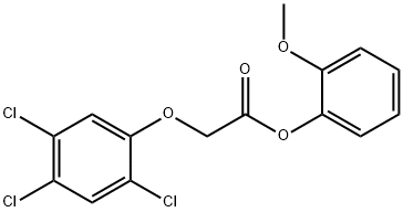 2-methoxyphenyl (2,4,5-trichlorophenoxy)acetate 구조식 이미지