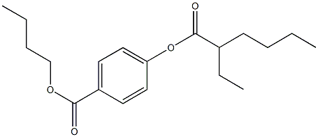 butyl 4-[(2-ethylhexanoyl)oxy]benzoate Structure