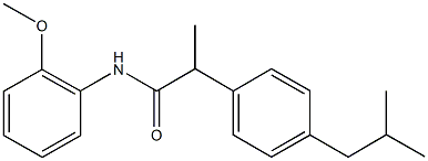 2-(4-isobutylphenyl)-N-(2-methoxyphenyl)propanamide 구조식 이미지