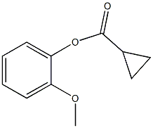 2-methoxyphenyl cyclopropanecarboxylate 구조식 이미지