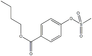 butyl 4-[(methylsulfonyl)oxy]benzoate Structure