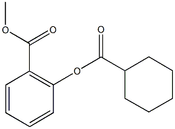 methyl 2-[(cyclohexylcarbonyl)oxy]benzoate Structure