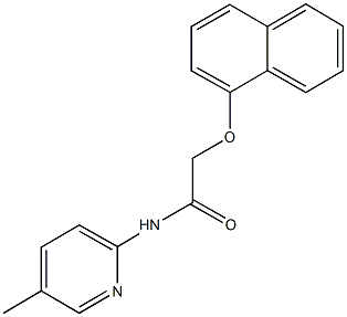 N-(5-methyl-2-pyridinyl)-2-(1-naphthyloxy)acetamide 구조식 이미지