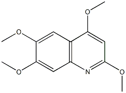 2,4,6,7-tetramethoxyquinoline 구조식 이미지