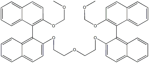 2,2'-oxybis[(2'-{methoxymethoxy}-1,1'-binaphthalen-2-yloxy)ethylene] Structure
