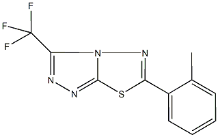 6-(2-methylphenyl)-3-(trifluoromethyl)[1,2,4]triazolo[3,4-b][1,3,4]thiadiazole Structure