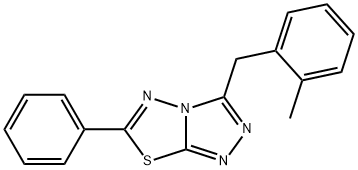 3-(2-methylbenzyl)-6-phenyl[1,2,4]triazolo[3,4-b][1,3,4]thiadiazole Structure