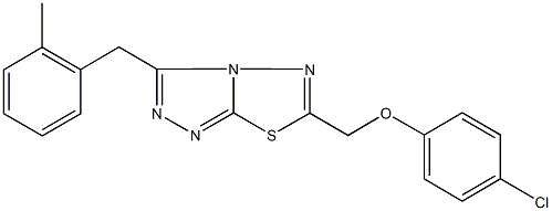 6-[(4-chlorophenoxy)methyl]-3-(2-methylbenzyl)[1,2,4]triazolo[3,4-b][1,3,4]thiadiazole Structure