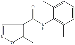 N-(2,6-dimethylphenyl)-5-methyl-4-isoxazolecarboxamide Structure