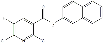 2,6-dichloro-5-fluoro-N-(2-naphthyl)nicotinamide Structure