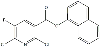 1-naphthyl 2,6-dichloro-5-fluoronicotinate Structure