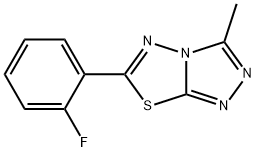 6-(2-fluorophenyl)-3-methyl[1,2,4]triazolo[3,4-b][1,3,4]thiadiazole Structure