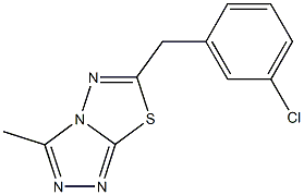 6-(3-chlorobenzyl)-3-methyl[1,2,4]triazolo[3,4-b][1,3,4]thiadiazole Structure
