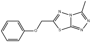3-methyl-6-(phenoxymethyl)[1,2,4]triazolo[3,4-b][1,3,4]thiadiazole 구조식 이미지