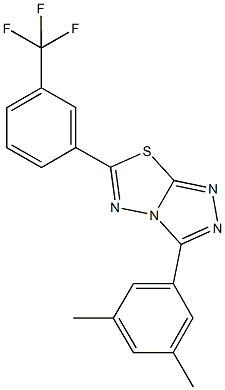 3-(3,5-dimethylphenyl)-6-[3-(trifluoromethyl)phenyl][1,2,4]triazolo[3,4-b][1,3,4]thiadiazole Structure