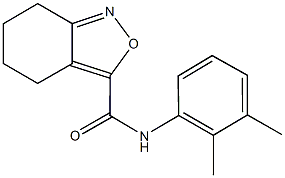 N-(2,3-dimethylphenyl)-4,5,6,7-tetrahydro-2,1-benzisoxazole-3-carboxamide 구조식 이미지