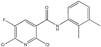 2,6-dichloro-N-(2,3-dimethylphenyl)-5-fluoronicotinamide 구조식 이미지