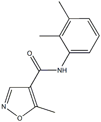 N-(2,3-dimethylphenyl)-5-methyl-4-isoxazolecarboxamide 구조식 이미지