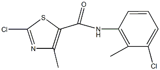 2-chloro-N-(3-chloro-2-methylphenyl)-4-methyl-1,3-thiazole-5-carboxamide Structure