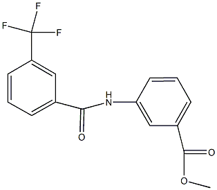 methyl3-{[3-(trifluoromethyl)benzoyl]amino}benzoate 구조식 이미지