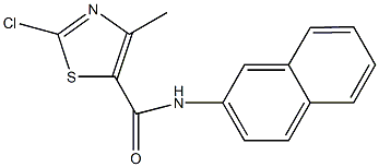 2-chloro-4-methyl-N-(2-naphthyl)-1,3-thiazole-5-carboxamide Structure