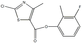 3-fluoro-2-methylphenyl2-chloro-4-methyl-1,3-thiazole-5-carboxylate Structure