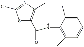 2-chloro-N-(2,6-dimethylphenyl)-4-methyl-1,3-thiazole-5-carboxamide 구조식 이미지