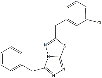 3-benzyl-6-(3-chlorobenzyl)[1,2,4]triazolo[3,4-b][1,3,4]thiadiazole Structure