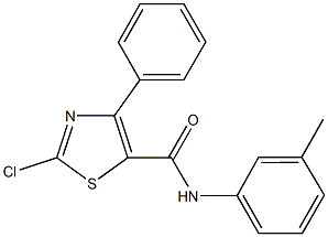 2-chloro-N-(3-methylphenyl)-4-phenyl-1,3-thiazole-5-carboxamide Structure