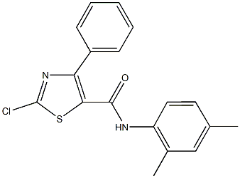 2-chloro-N-(2,4-dimethylphenyl)-4-phenyl-1,3-thiazole-5-carboxamide Structure