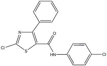 2-chloro-N-(4-chlorophenyl)-4-phenyl-1,3-thiazole-5-carboxamide Structure