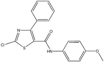 2-chloro-N-(4-methoxyphenyl)-4-phenyl-1,3-thiazole-5-carboxamide Structure