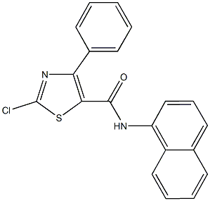 2-chloro-N-(1-naphthyl)-4-phenyl-1,3-thiazole-5-carboxamide Structure