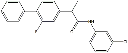 N-(3-chlorophenyl)-2-(2-fluoro[1,1'-biphenyl]-4-yl)propanamide Structure