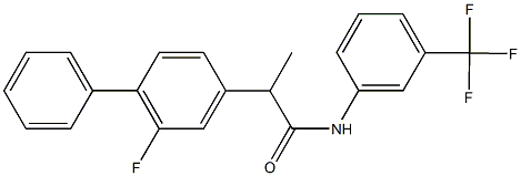 2-(2-fluoro[1,1'-biphenyl]-4-yl)-N-[3-(trifluoromethyl)phenyl]propanamide Structure