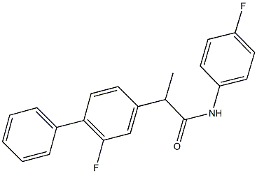 2-(2-fluoro[1,1'-biphenyl]-4-yl)-N-(4-fluorophenyl)propanamide Structure