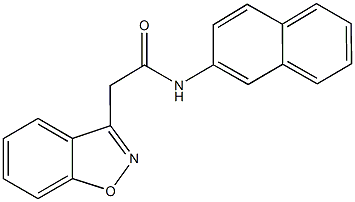 2-(1,2-benzisoxazol-3-yl)-N-(2-naphthyl)acetamide Structure