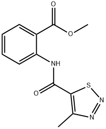 methyl 2-{[(4-methyl-1,2,3-thiadiazol-5-yl)carbonyl]amino}benzoate 구조식 이미지