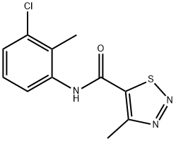 N-(3-chloro-2-methylphenyl)-4-methyl-1,2,3-thiadiazole-5-carboxamide Structure